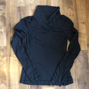 Lululemon Black Collared Long Sleeve Running Shirt